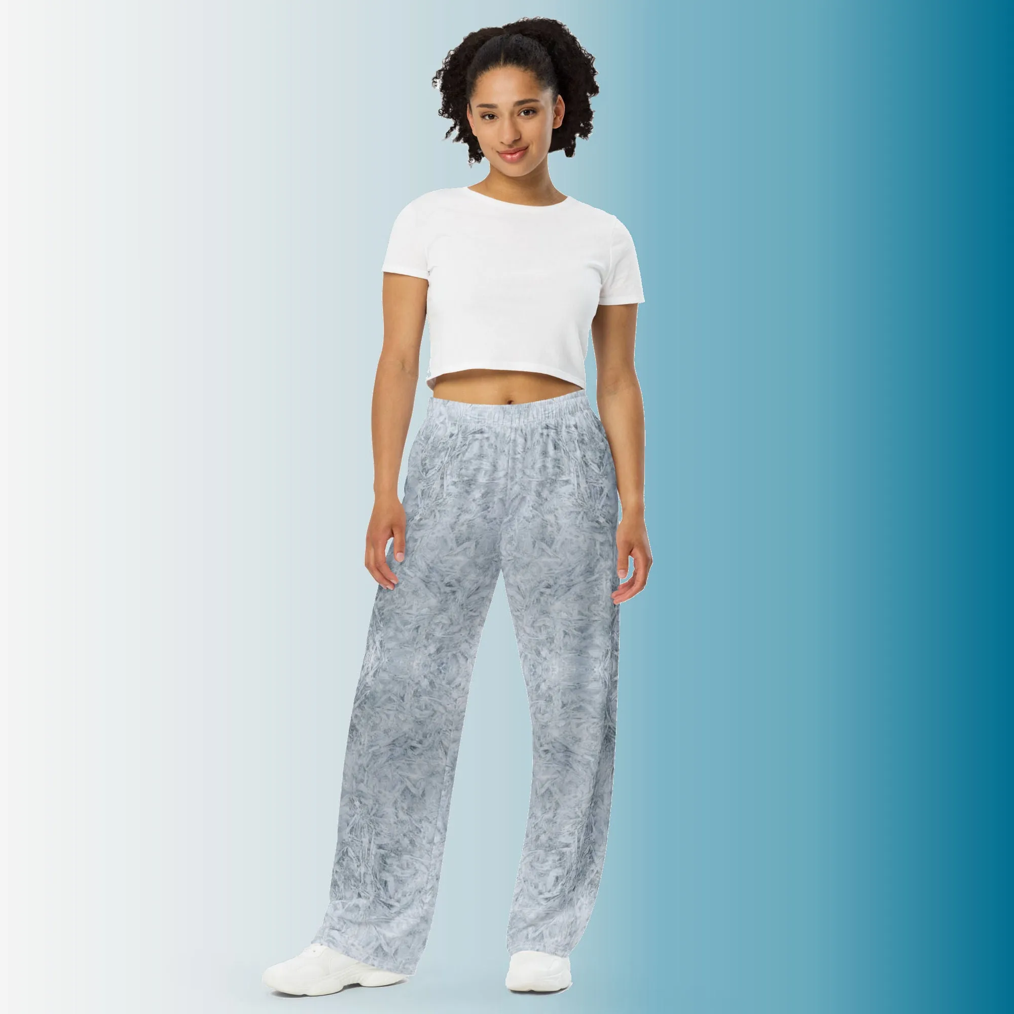 Frosty Unisex Wide-leg Pants