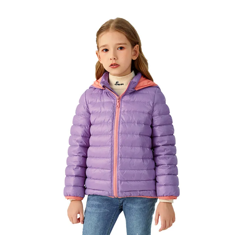 Girl's down Coat Autumn and Winter Clothing Kids' Overcoat Children GIRL'S down Coat