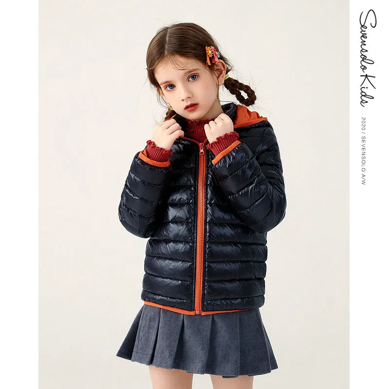 Girl's down Coat Autumn and Winter Clothing Kids' Overcoat Children GIRL'S down Coat