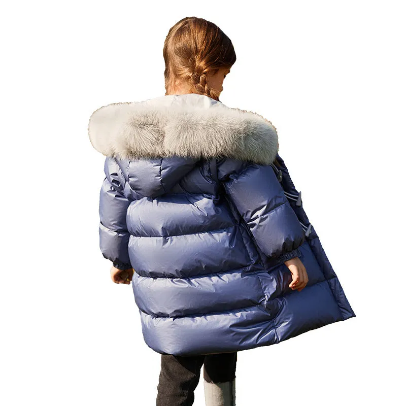 Girl's down Coat Winter Clothes for Children Winter Thick Coat Children GIRL'S down Coat