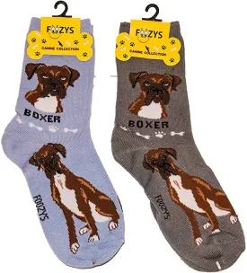 Grey Boxer Socks