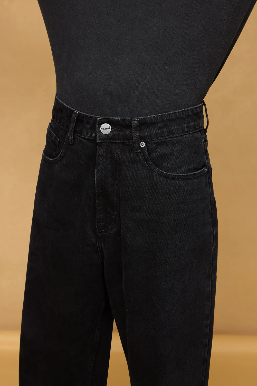 Gunmetal Black Men's Baggy Fit Jeans