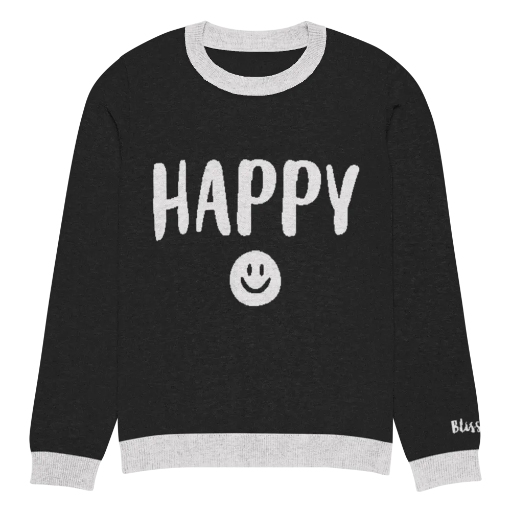 Happy Personalized Knit Sweater