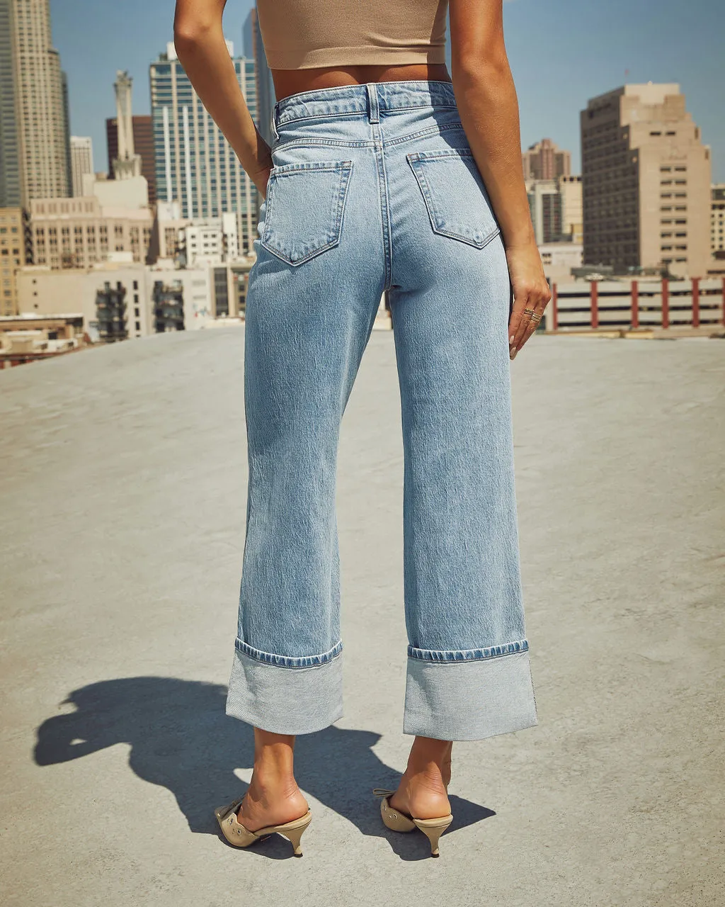 Harden Super High Rise Baggy Straight Jeans