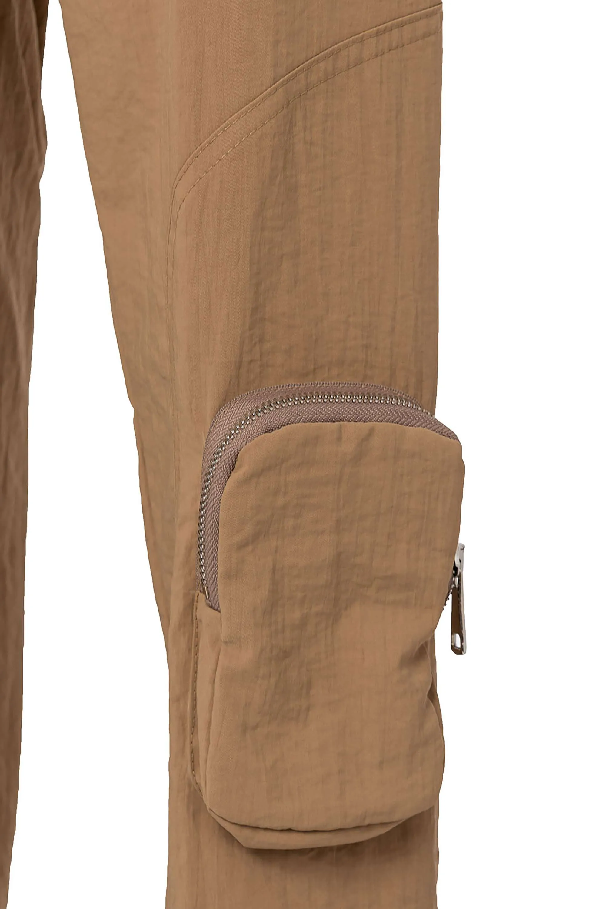 High Waist Boyfriend Pants With Cargo Pockets (Final Sale)