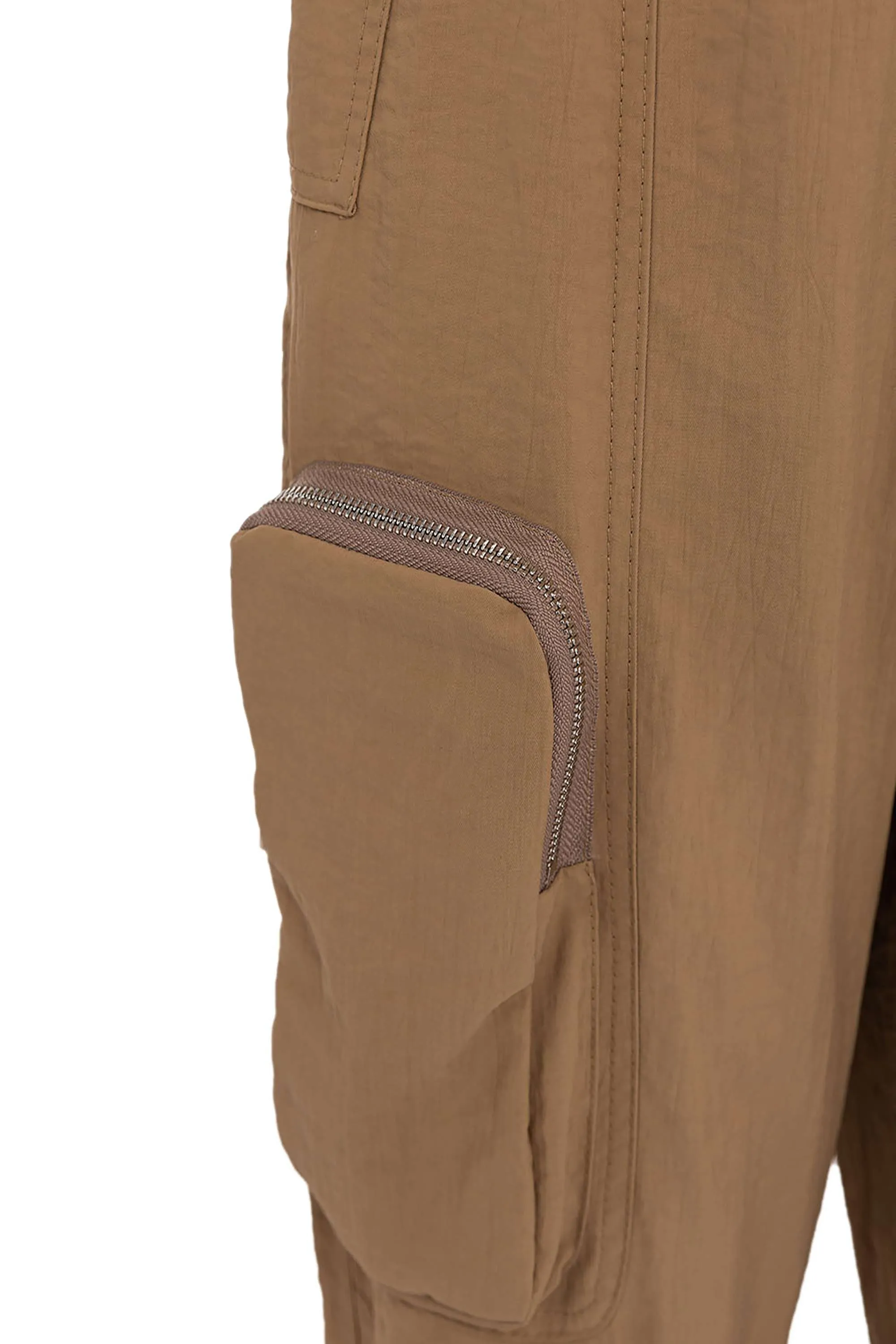 High Waist Boyfriend Pants With Cargo Pockets (Final Sale)