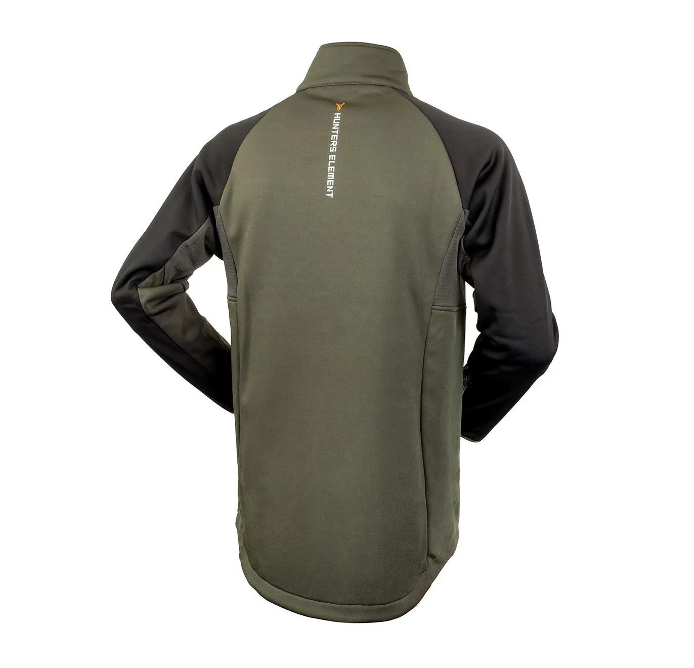 Hunters Element Zenith Long Sleeve Top with 1/2 Zip: Green