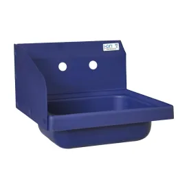 ION™ Blue Antimicrobial Hand Sink w/ Left Side Splash, 2 Holes