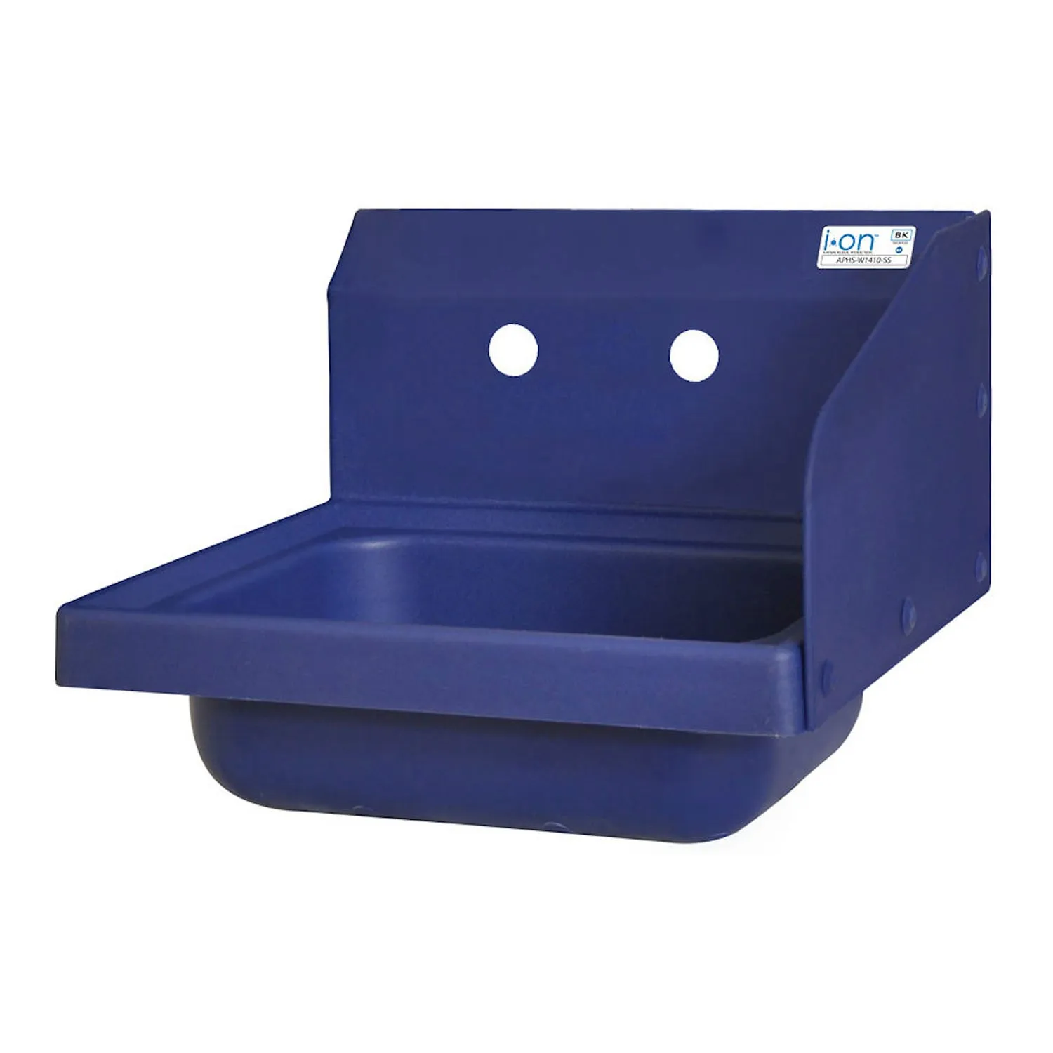 ION™ Blue Antimicrobial Hand Sink w/ Right Side Splash, 2 Holes