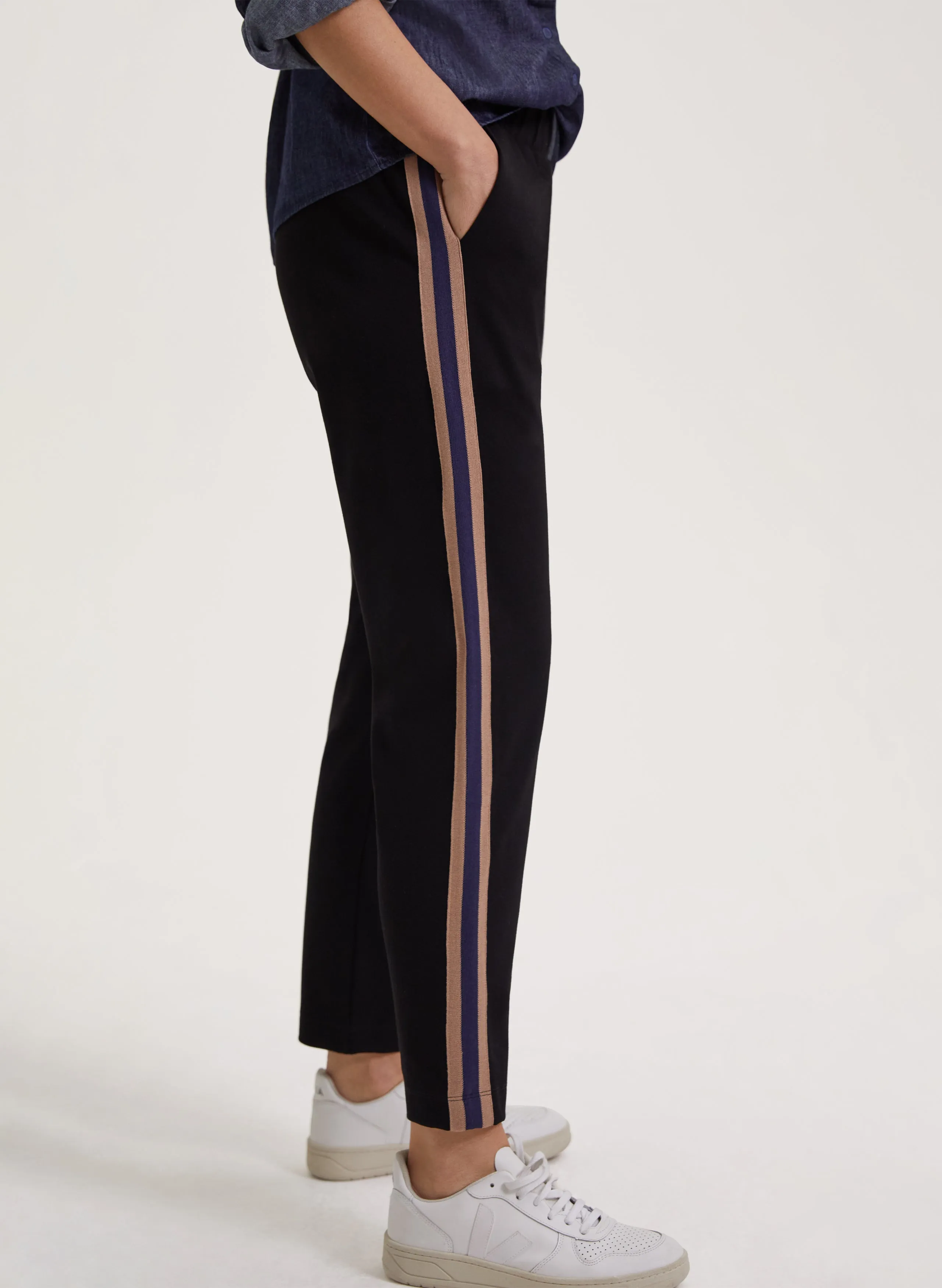 Jay Side Stripe Tapered Trousers