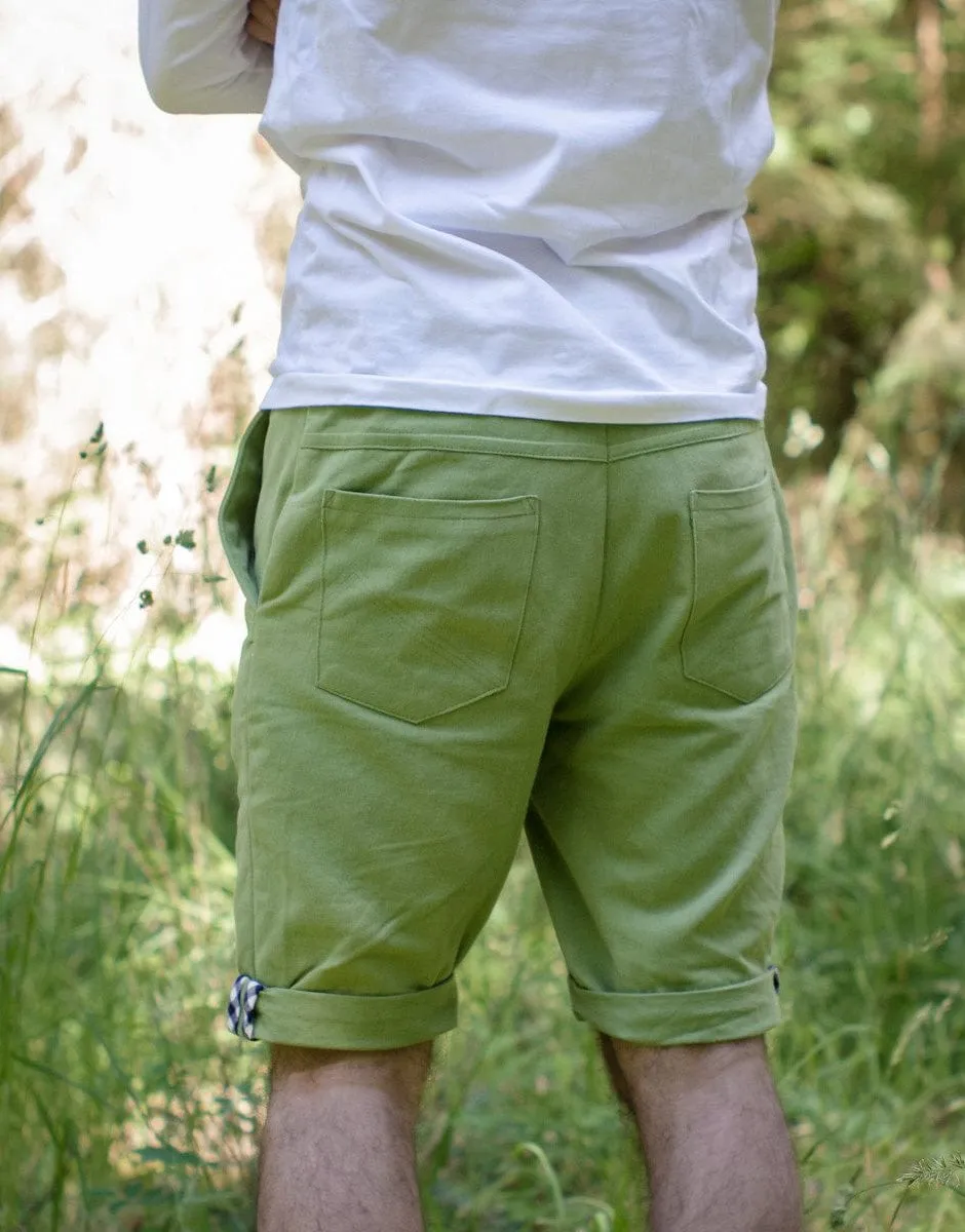 Jedediah Men's Chino Shorts & Trousers Sewing Pattern, Thread Theory