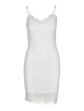 KAYA feminine lace dress - Creme