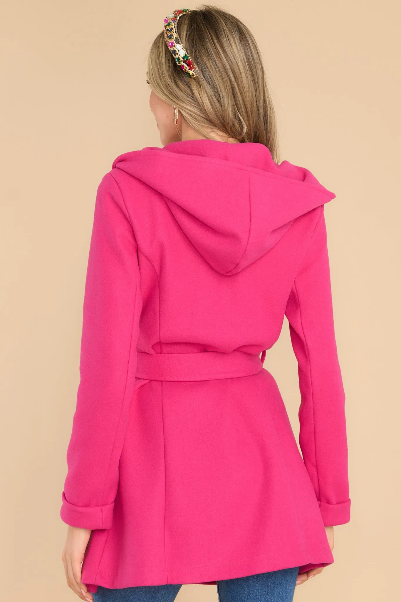 Know Deep Down Hot Pink Coat