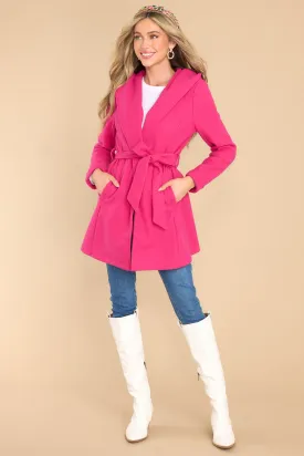 Know Deep Down Hot Pink Coat