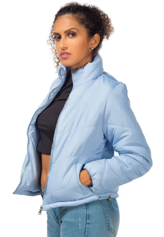 Ladies Long Sleeve Puffer Jacket