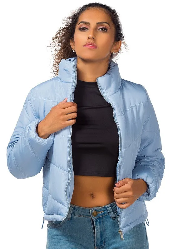 Ladies Long Sleeve Puffer Jacket