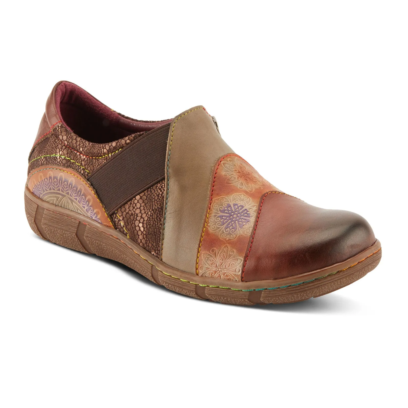 L'Artiste Lata Slip On (Women) - Brown Multi