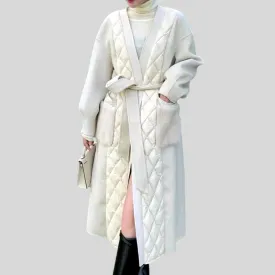 Long Natural Down Fur Coat