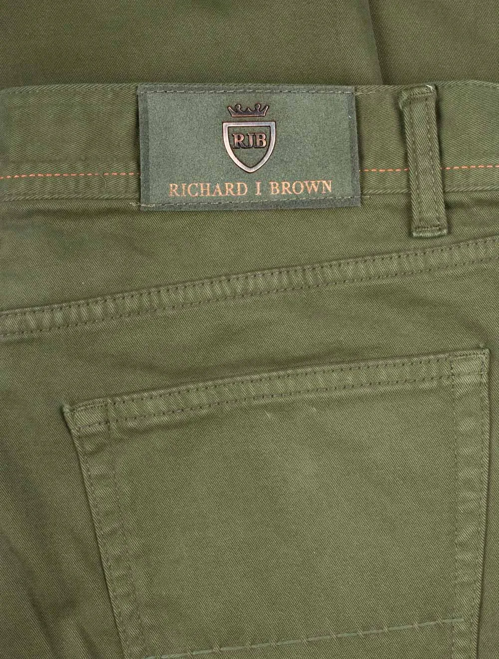 Luxury Denim Cashmere Jean Olive Green