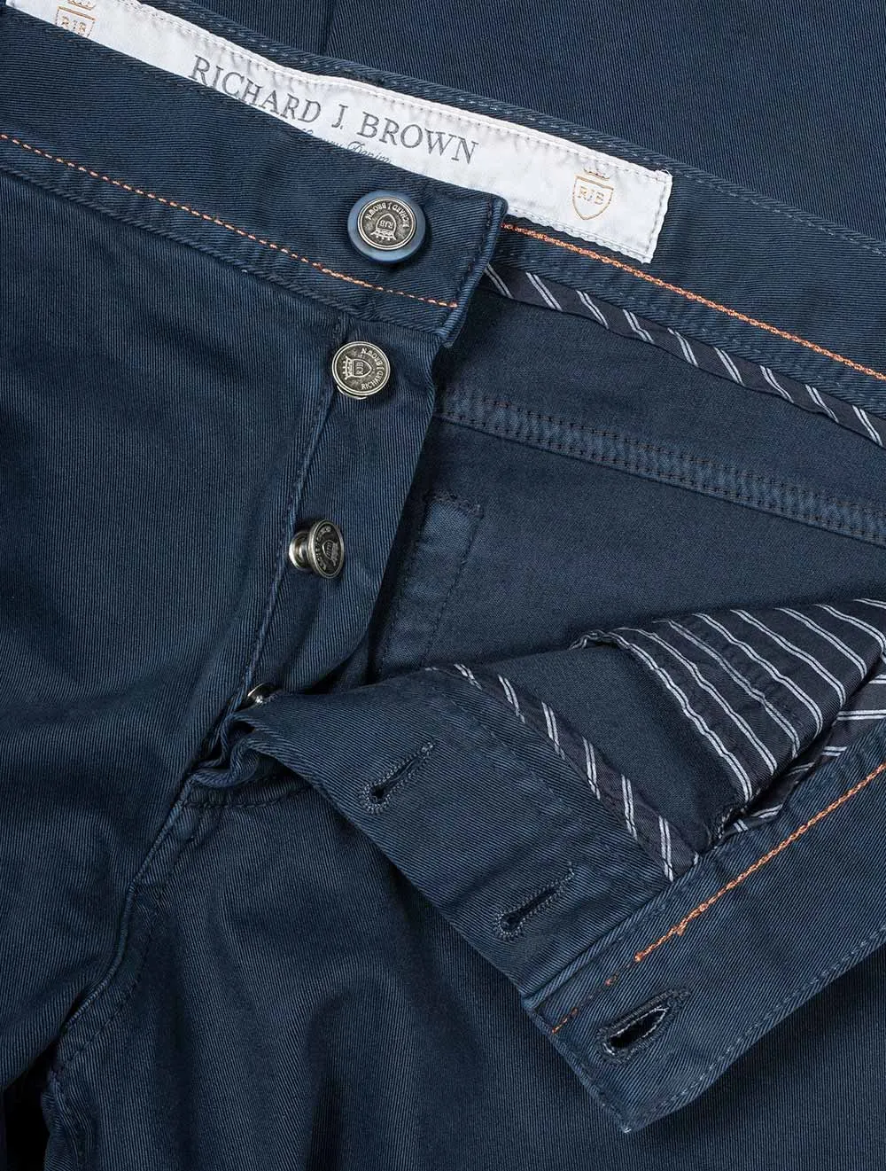 Luxury Denim Cashmere Jeans Navy