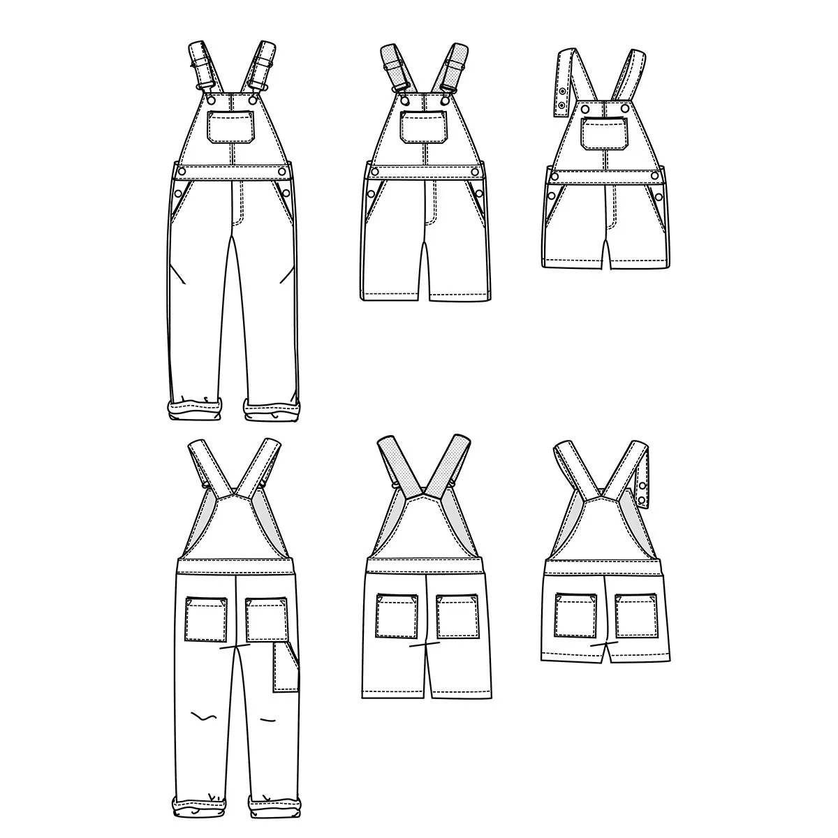 LYON - Overalls - Women 32-52 - Paper Sewing Pattern