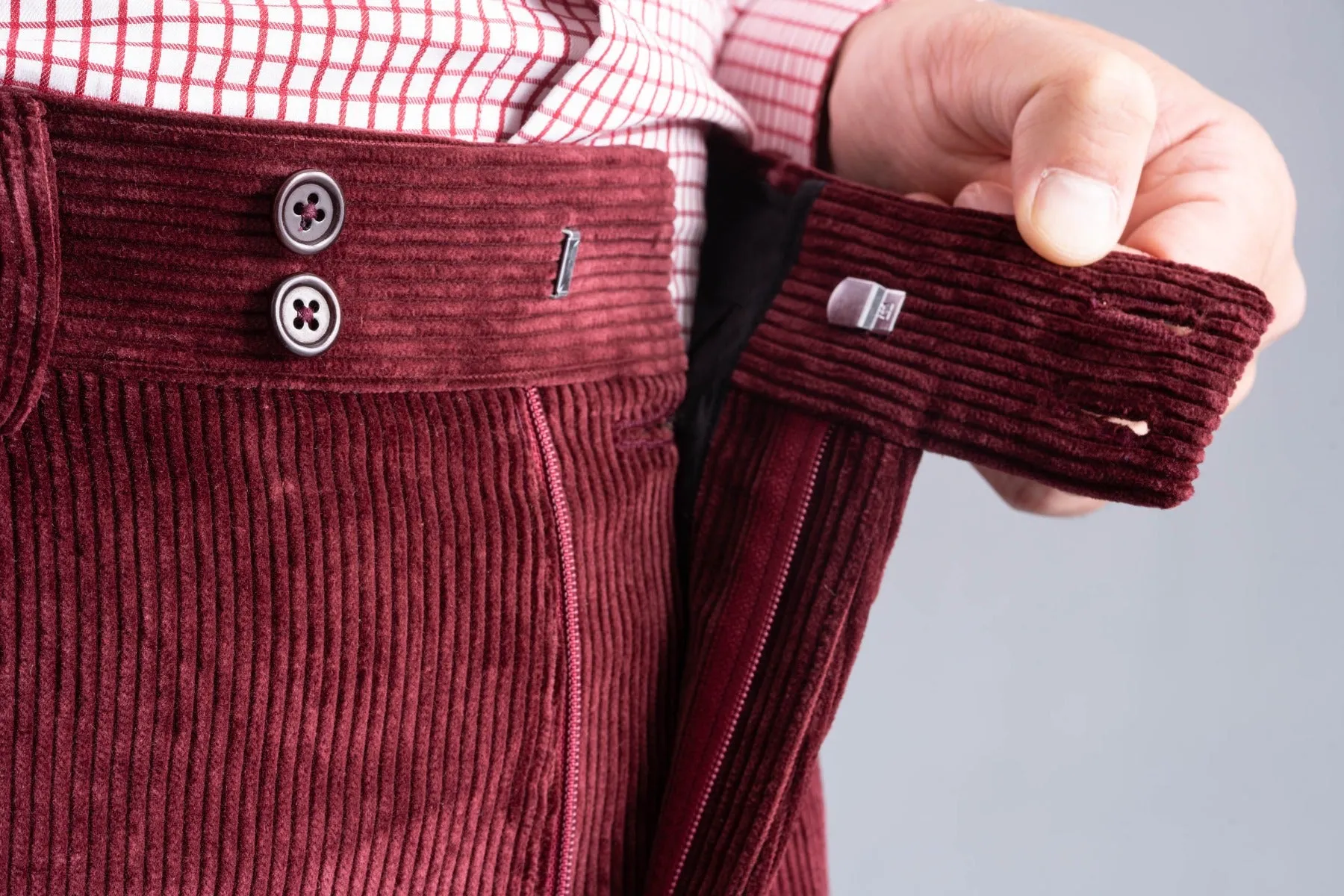 Maroon Stancliffe Corduroy Trousers