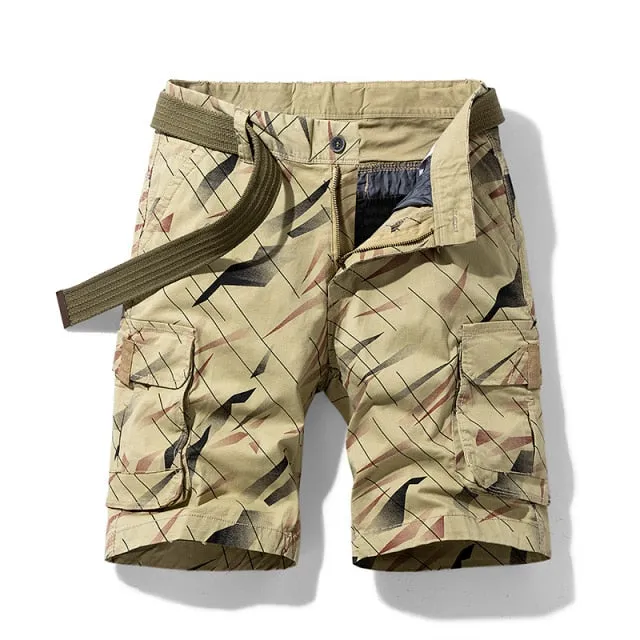 Men's Cargo Shorts, Camouflage Cotton, Comfortable