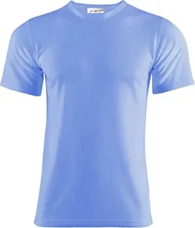 Mens Extreme Hot Thermal Underwear Short Sleeve Vest 4 Colours Winter, Camping & Ski Wear Size S-XXL (XXLarge, Blue)