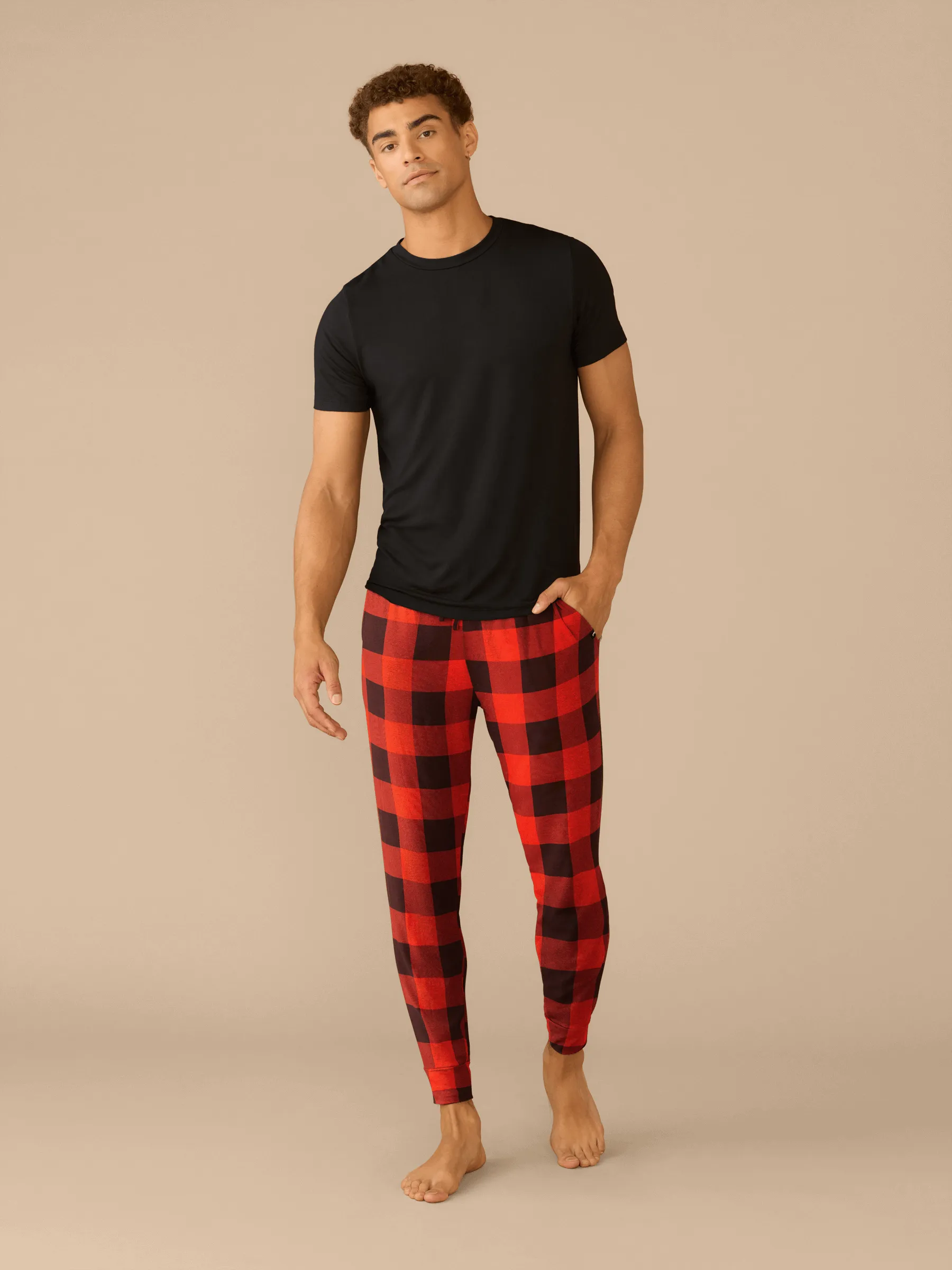 Men's Modal Jogger | Buffalo Plaid