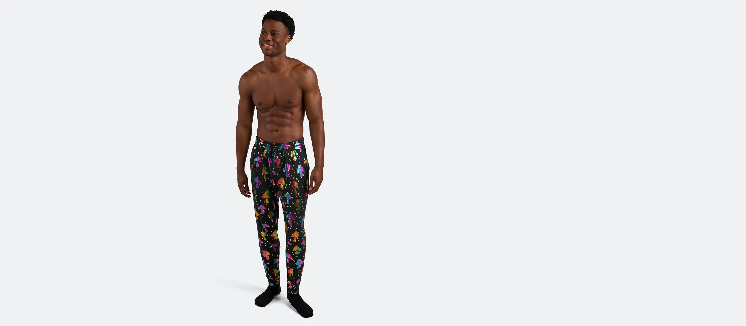 Men's Modal Jogger | Disco Shrooms