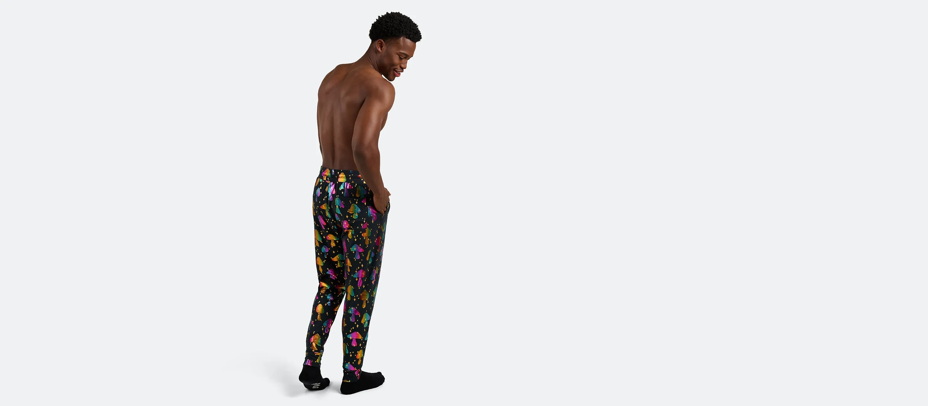 Men's Modal Jogger | Disco Shrooms