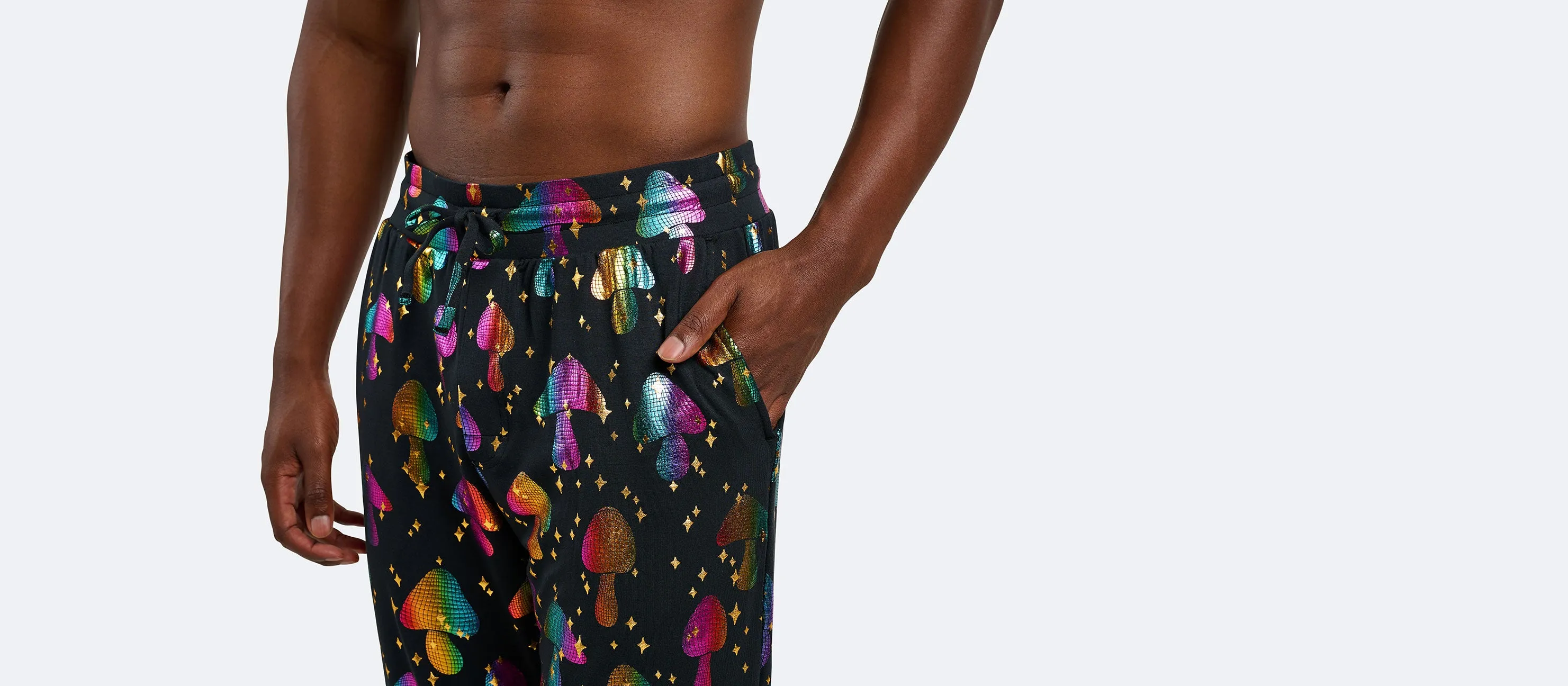 Men's Modal Jogger | Disco Shrooms