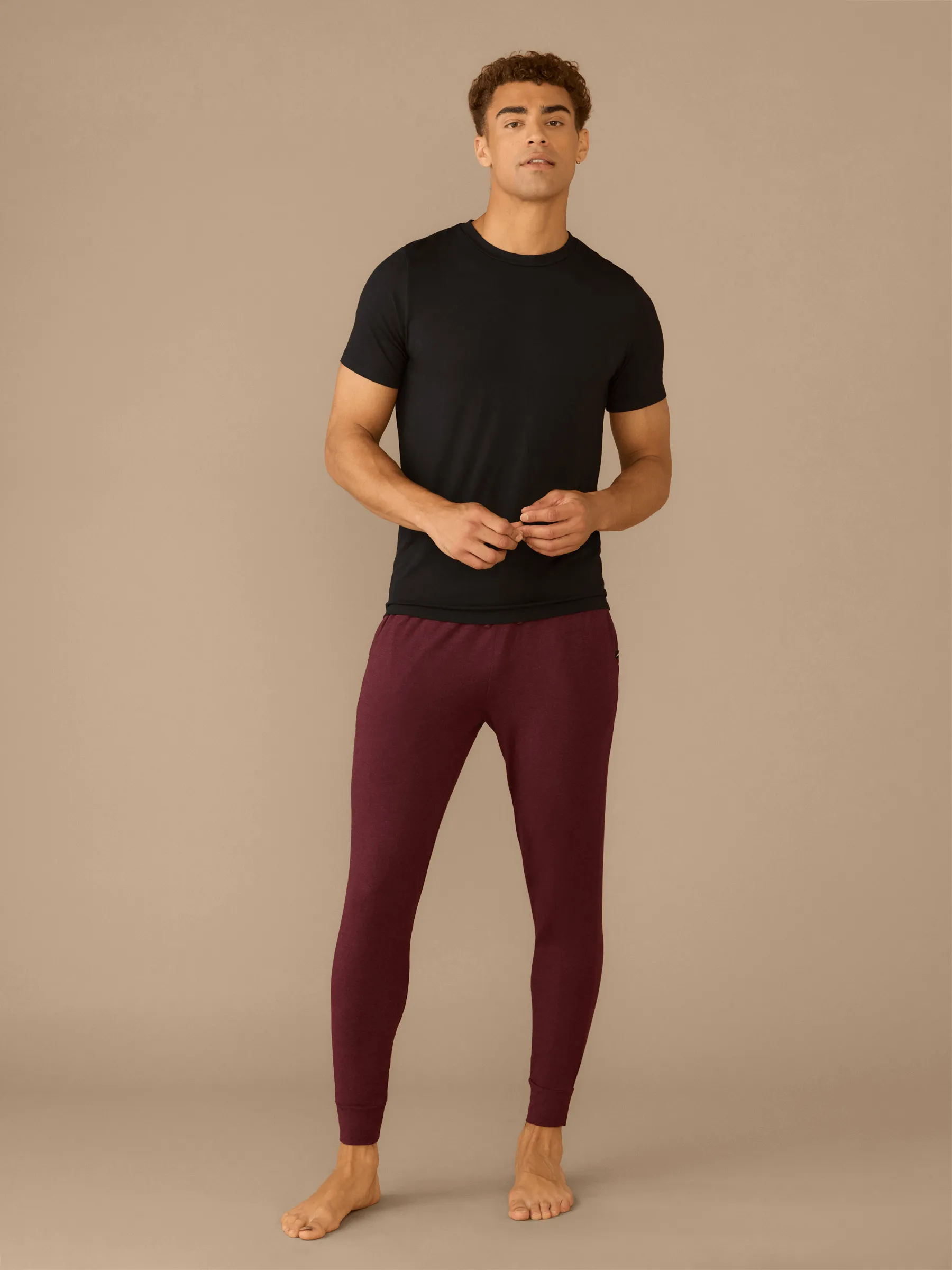 Men's Modal Jogger | Heather Wine