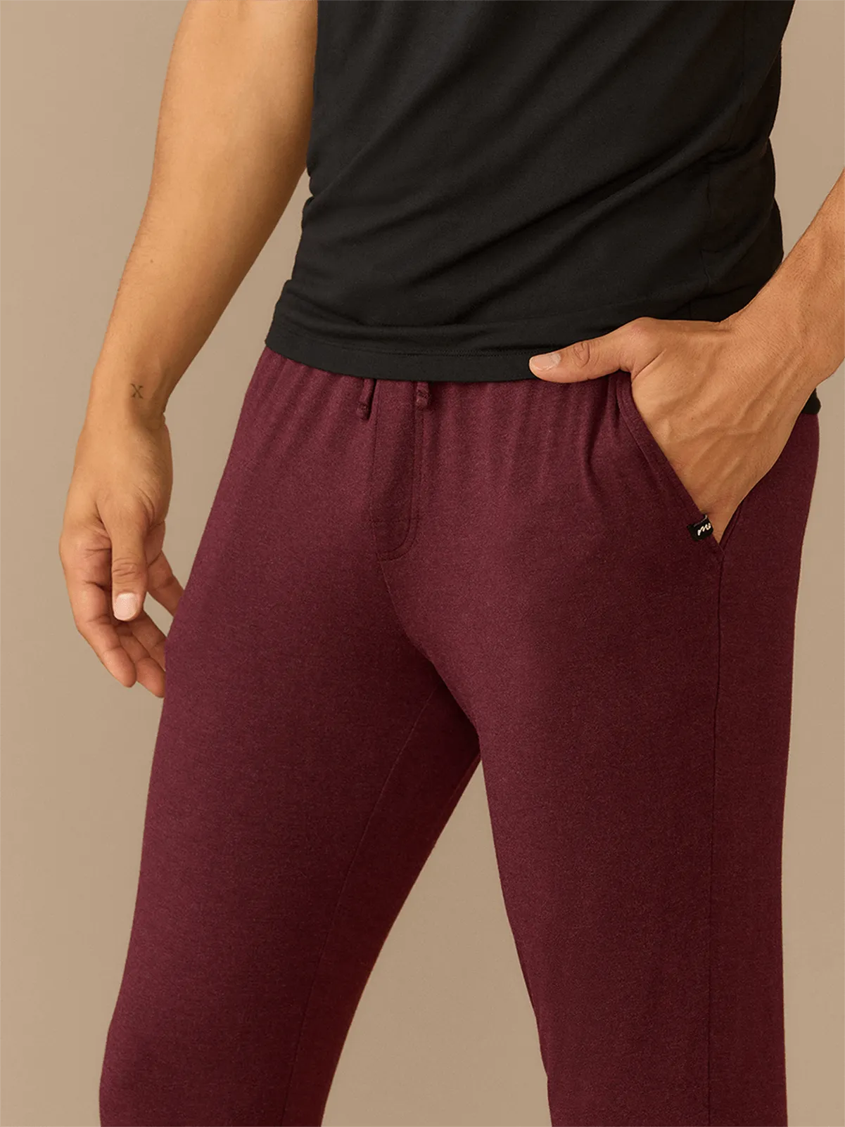 Men's Modal Jogger | Heather Wine