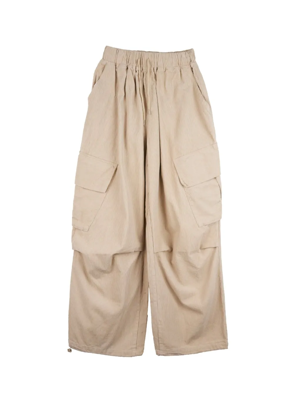 Men's Refined Wide-Leg Cargo Pants IN401