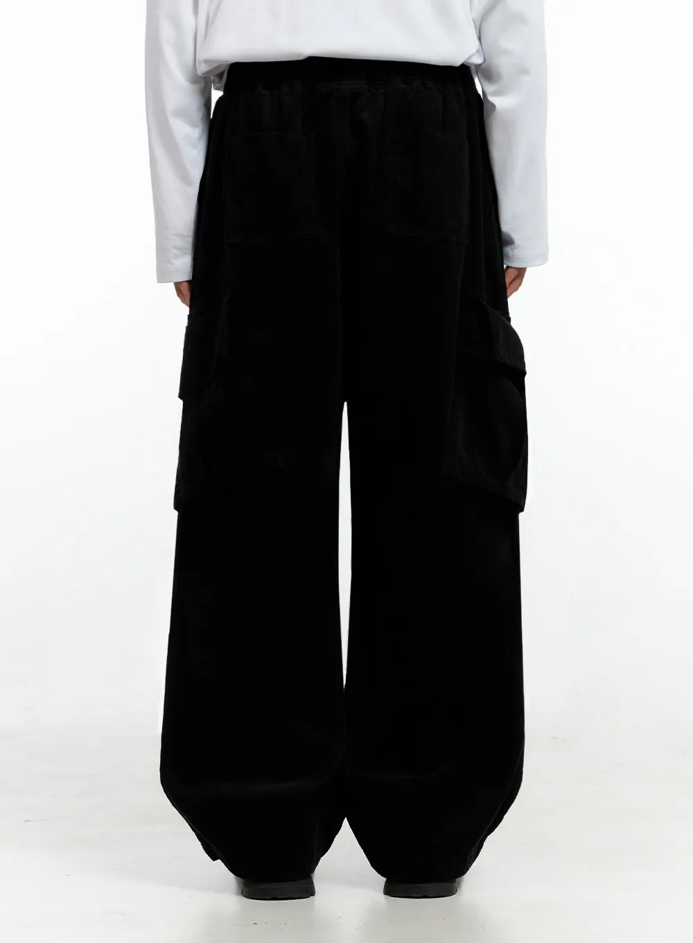 Men's Refined Wide-Leg Cargo Pants IN401