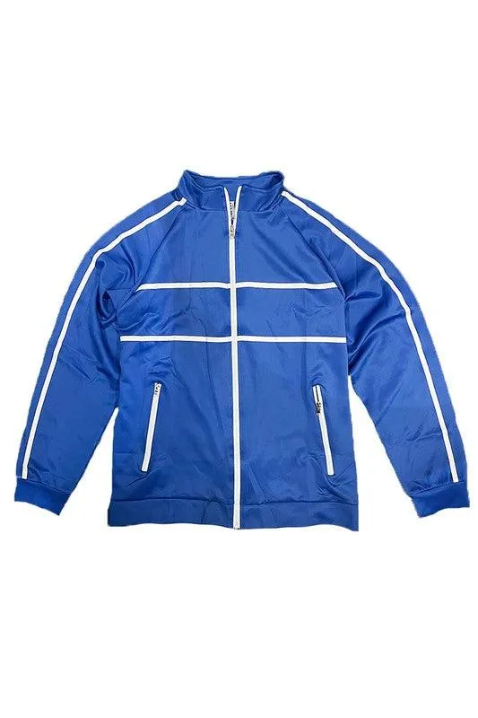 Mens Tape Stripe Track Jacket