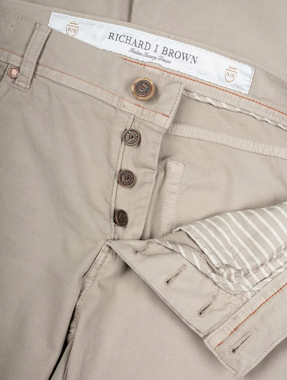 Milano Luxury Denim Jean-Beige