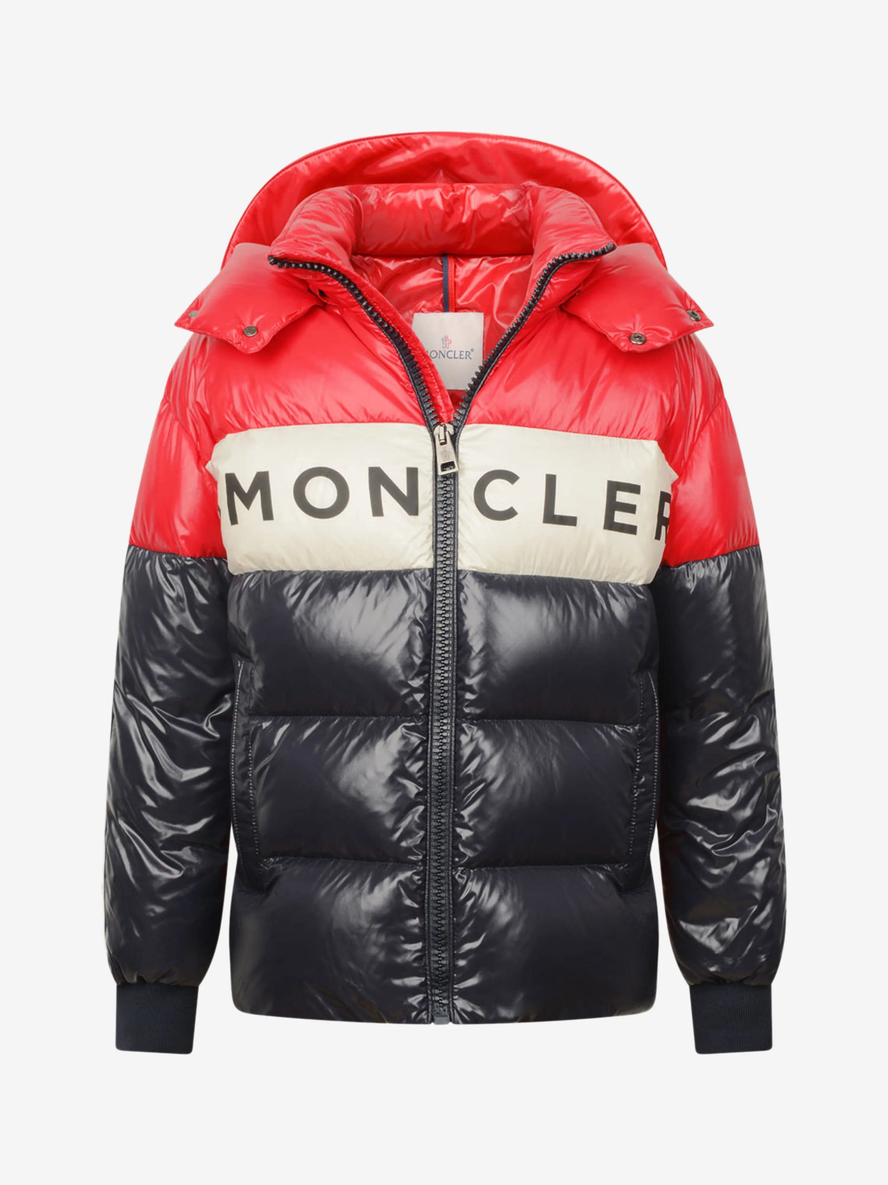 Moncler Enfant Boys & Navy Down Febrege Coat