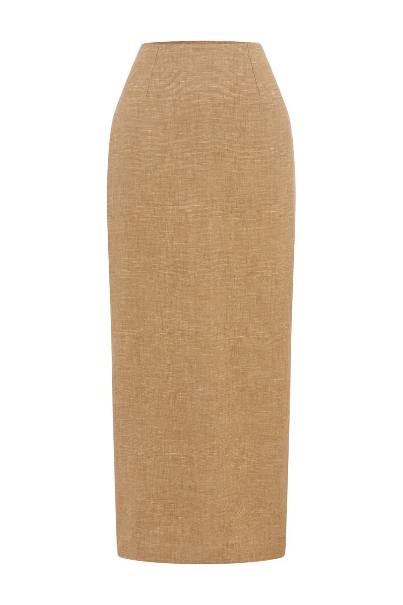 Nancy Pencil Skirt - Walnut