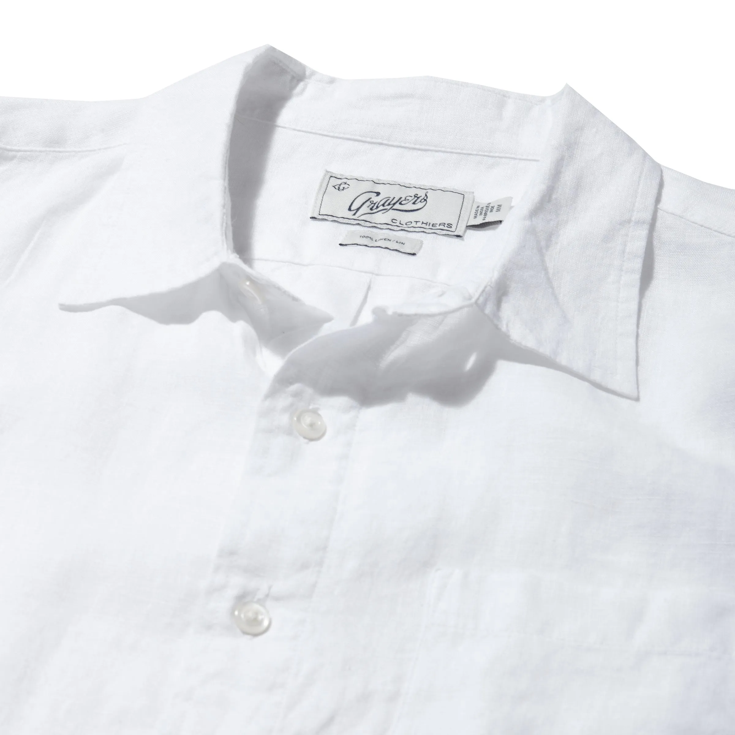 Nantucket Yarn Dyed Linen Shirt - White