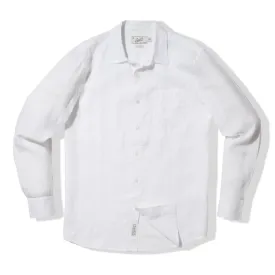 Nantucket Yarn Dyed Linen Shirt - White