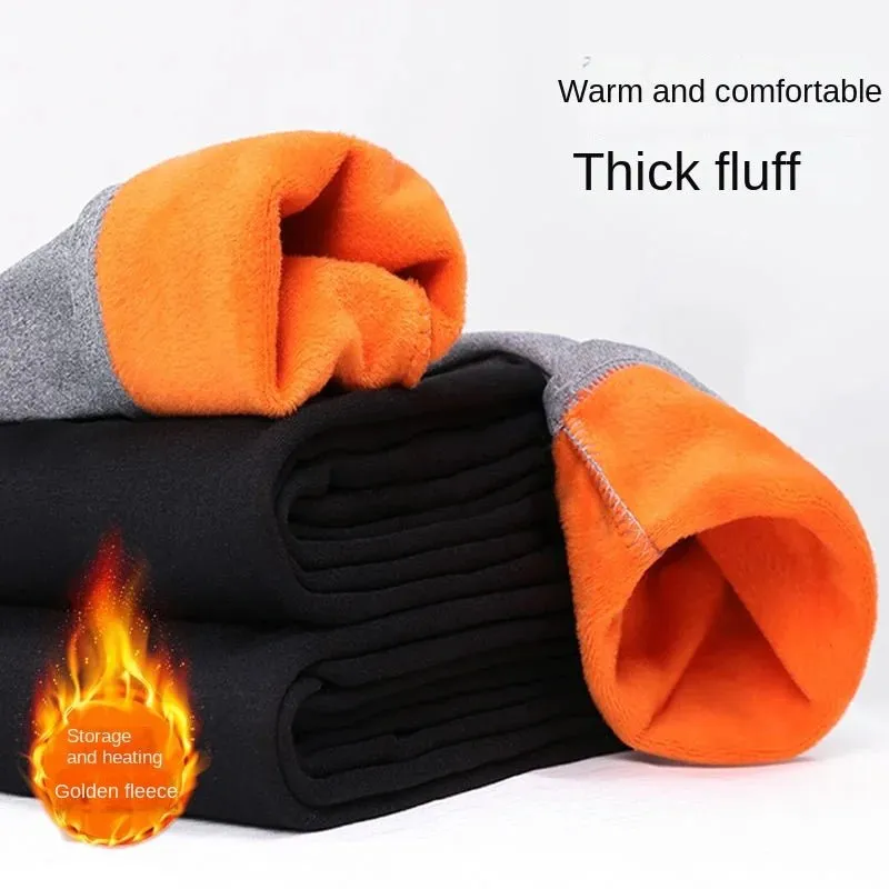 New Winter Thermal Underwear Set Men's Thickening and Fleece O-neck Long Johns and Tops Women's Cold Protection Couple Suit