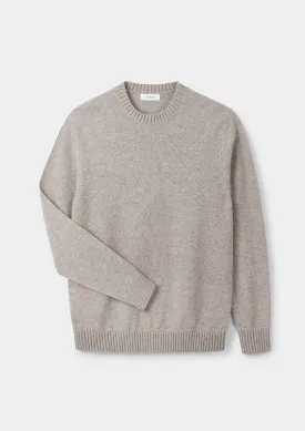 Oat Lambswool Crew Neck Jumper