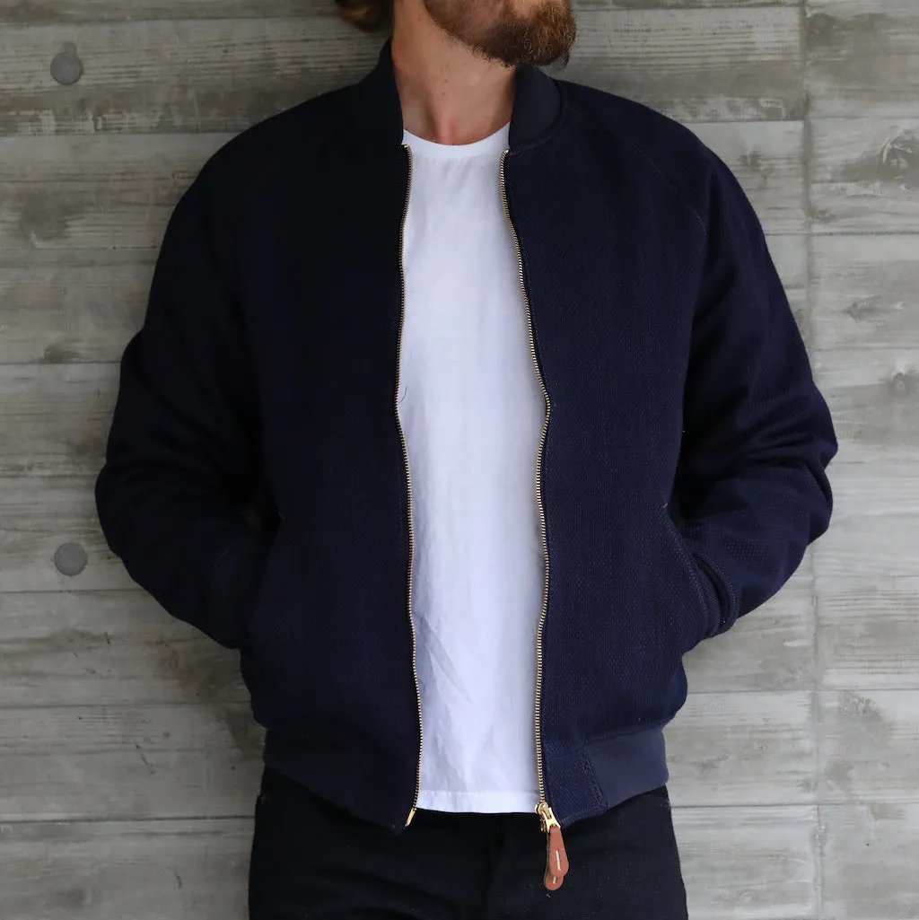 OD SDA "Kasezome" Indigo Sashiko Selvedge Bomber Jacket