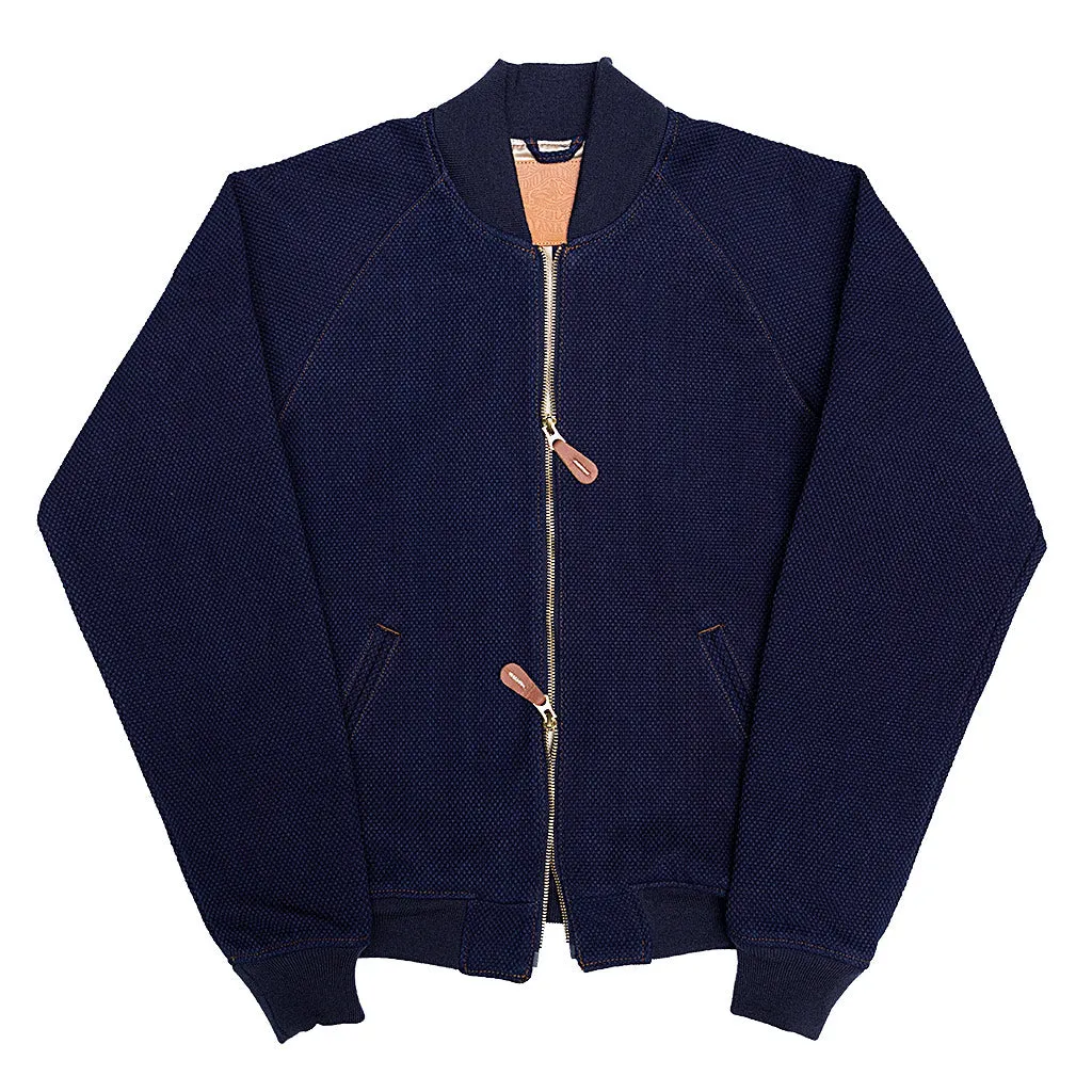 OD SDA "Kasezome" Indigo Sashiko Selvedge Bomber Jacket