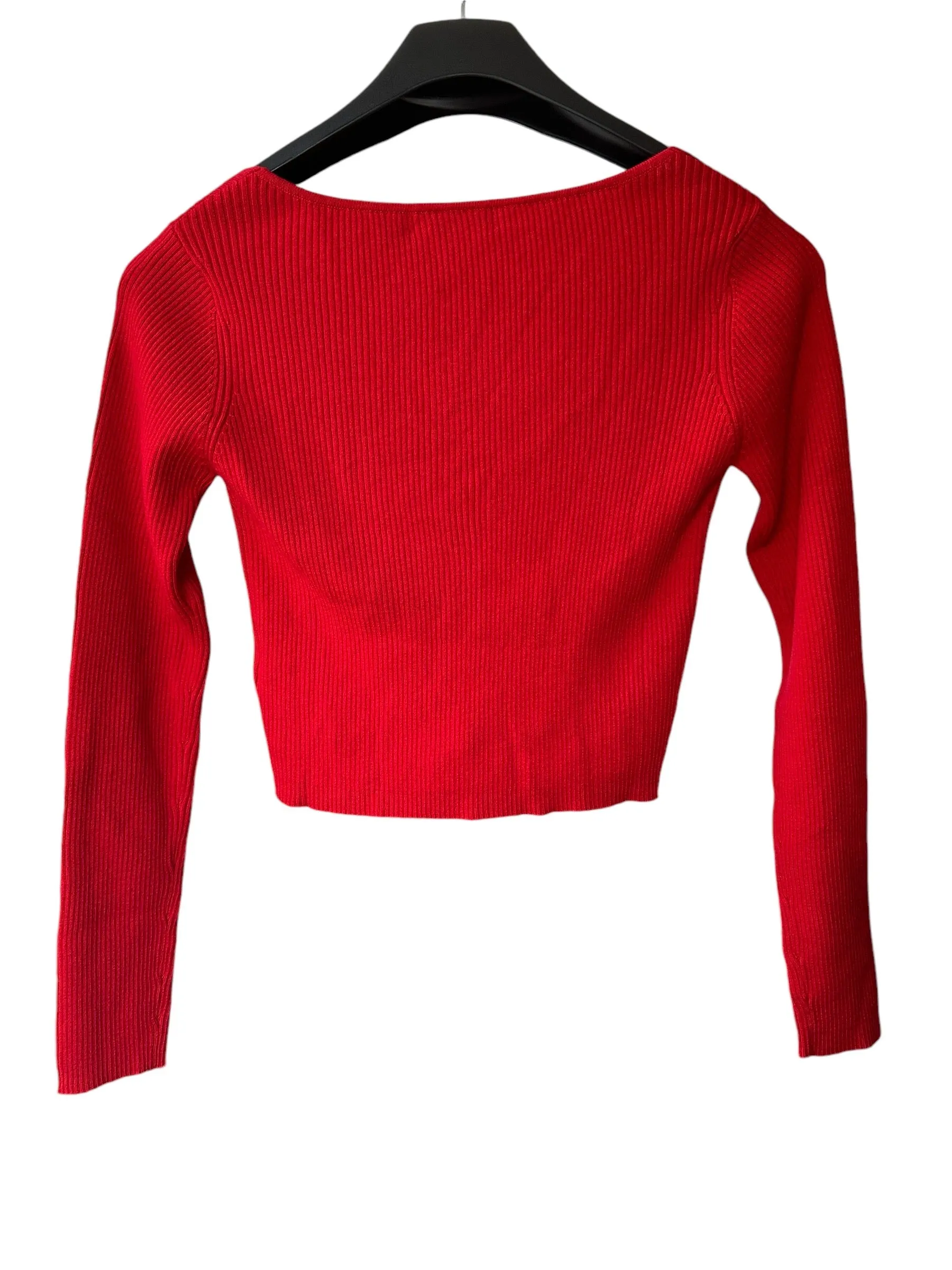 One Grey Day Lala Cardigan Red Small