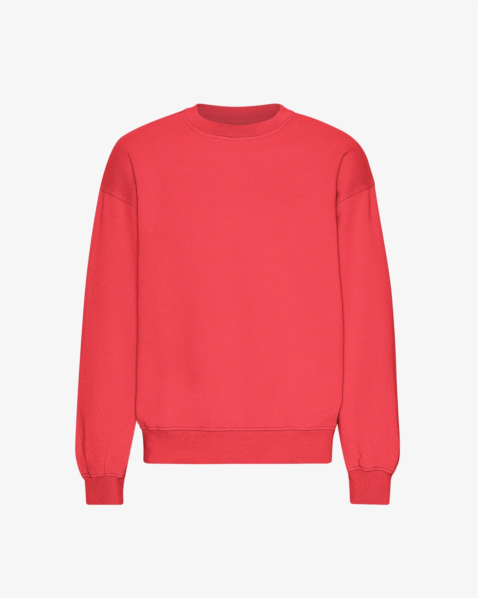 Organic Oversized Crew - Red Tangerine