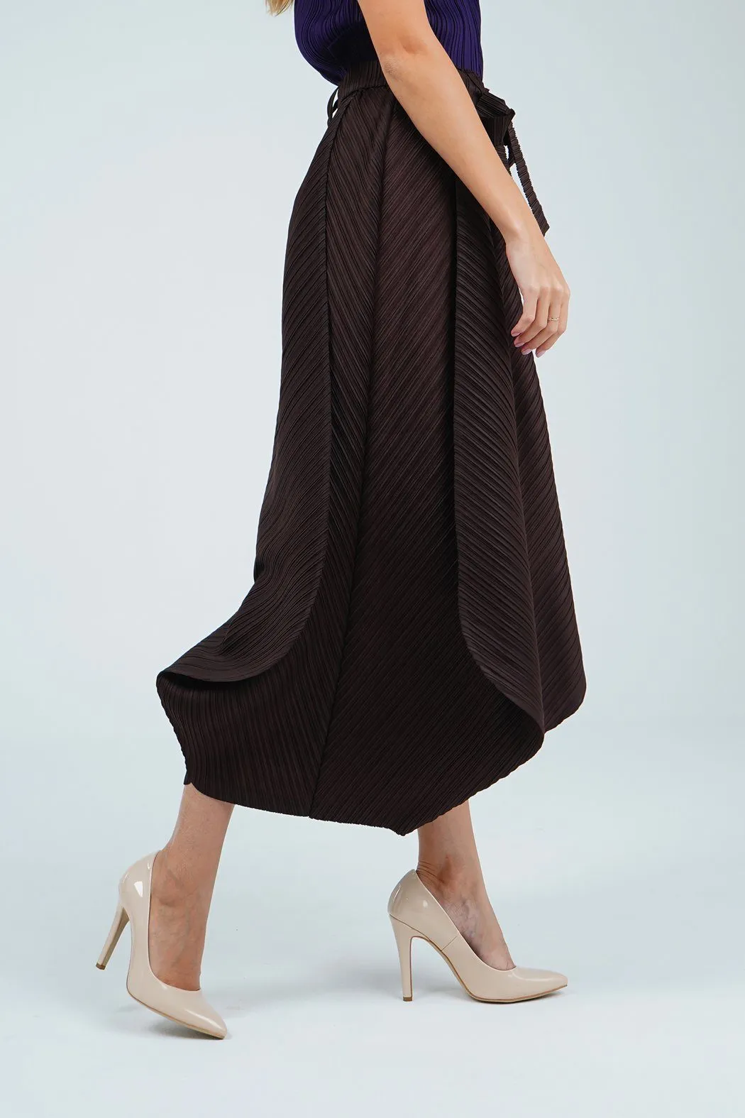 Palmira Double-Layered Genie Pleated Pants