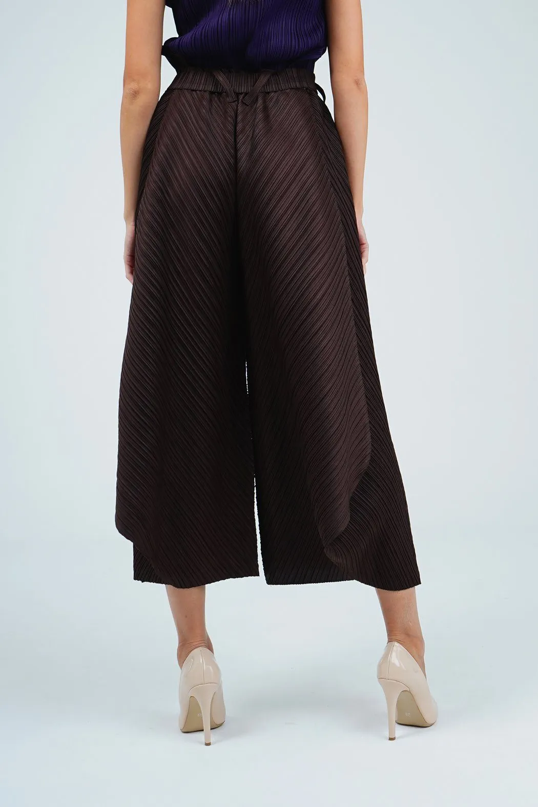 Palmira Double-Layered Genie Pleated Pants